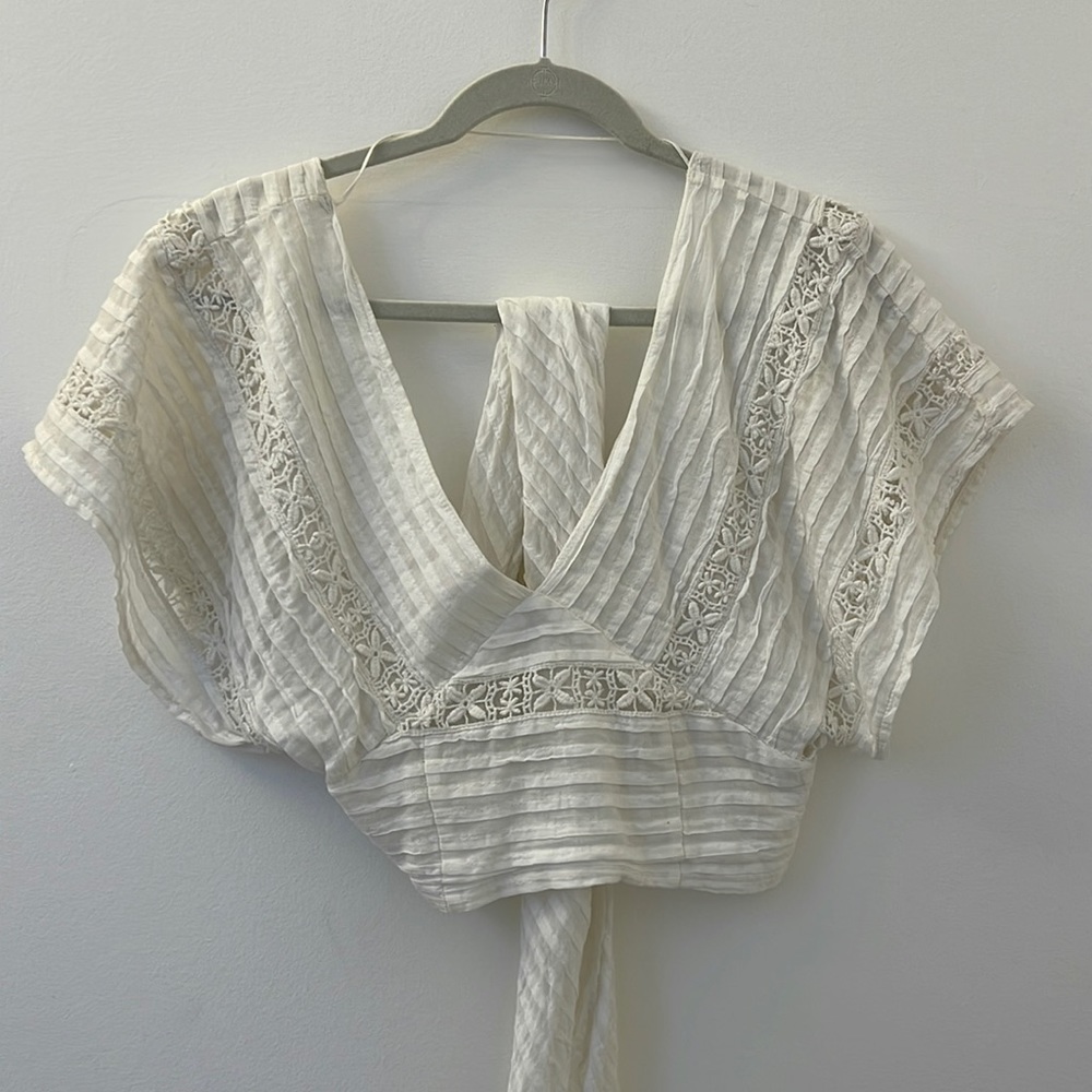 Free People Wrap Cropped Top